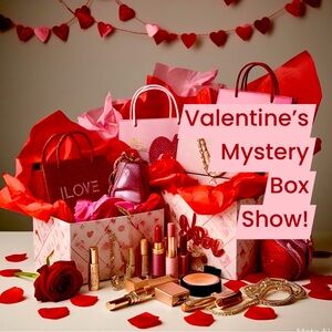 Valentines Mystery Box Show! RED / Self-Care themed! With bags, make-up & more!